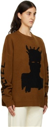 Études Brown Basquiat Edition Rei Self-Portrait Sweater