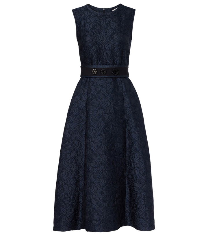 Photo: 'S Max Mara Belted jacquard midi dress