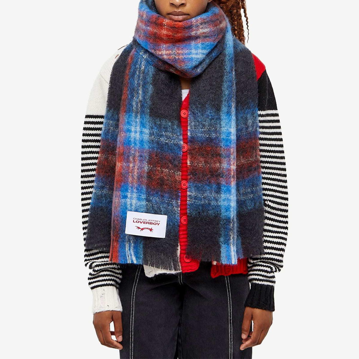 Charles Jeffrey Loverboy Women's Charles Jeffrey Mohair Scarf in 