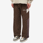 AMIRI Men's Wavy MA Velour Track Pant in Brown