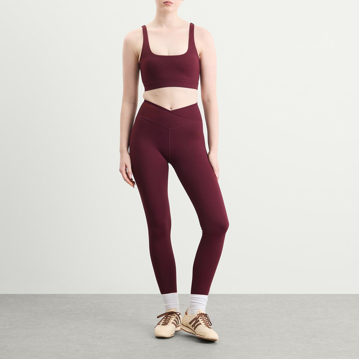 TALA Women's Dayflex Essential Square Neck Bra in Fig