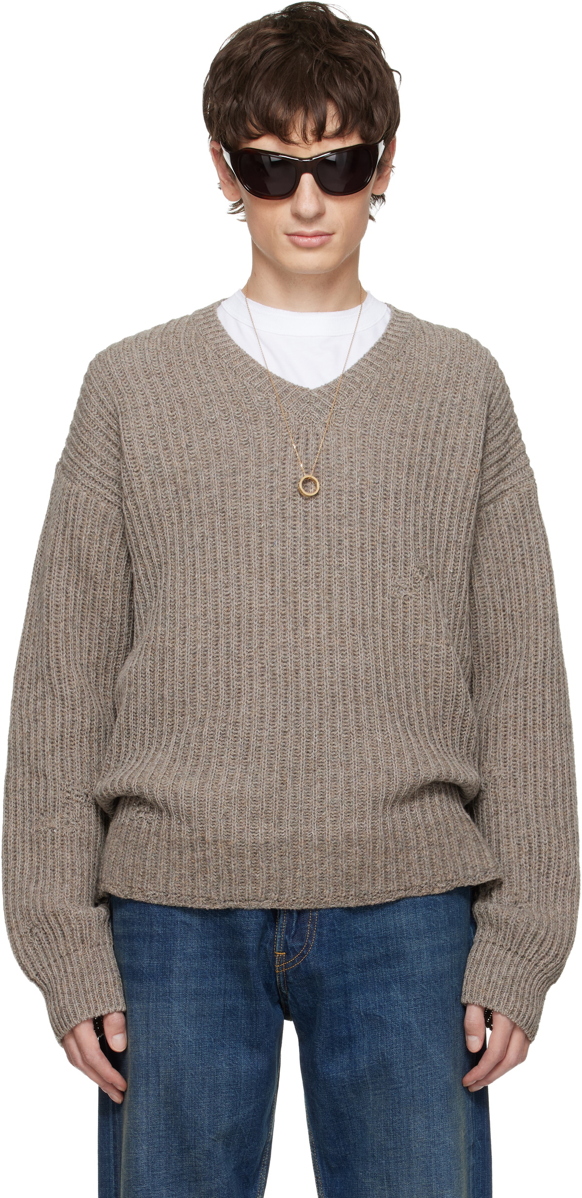 Maison Margiela 14 Classic Rib Knit Crew Neck Maison Margiela