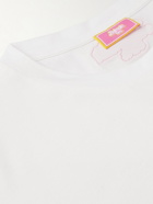 Balmain - Barbie Logo-Print Cotton-Jersey T-Shirt - White