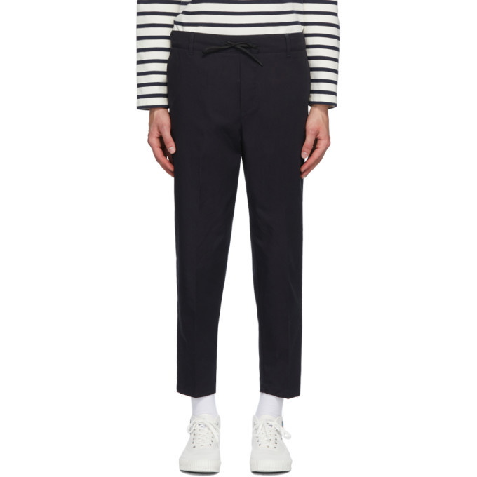 Photo: Maison Kitsune Navy City Trousers