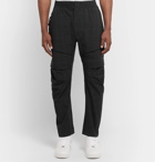 Nike - Tech Pack Tapered Checked Stretch Nylon-Blend Cargo Trousers - Black