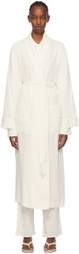 ÉTERNE Off-White Lennon Robe