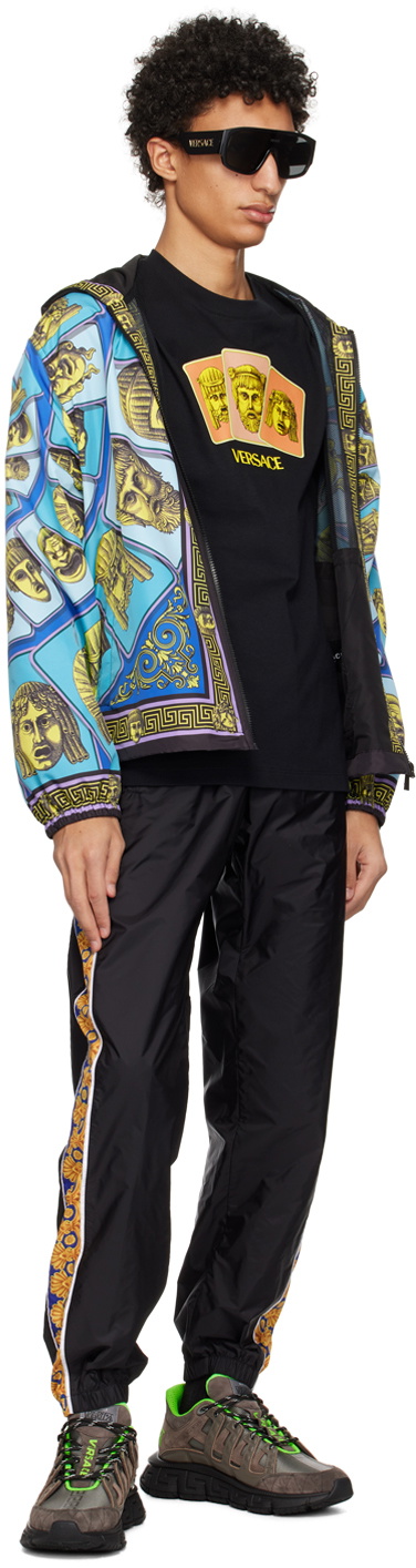ジャケット・アウター VERSACE track jacket La Greca Nylon Gym Track Jacket Gray | VERSACE US