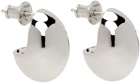 Numbering Silver Egg Earrings