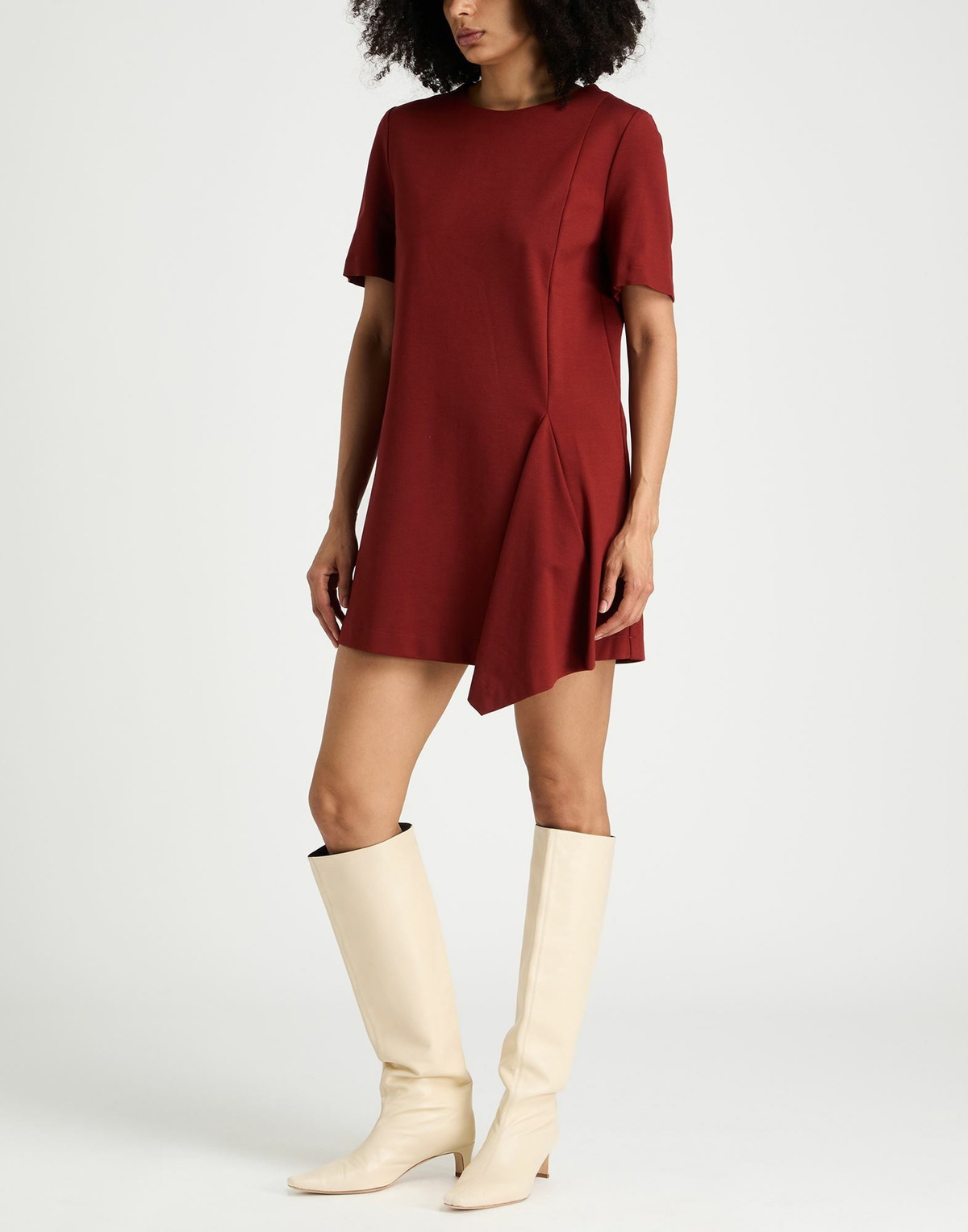 Manila Grace Womens Mini dress Brick