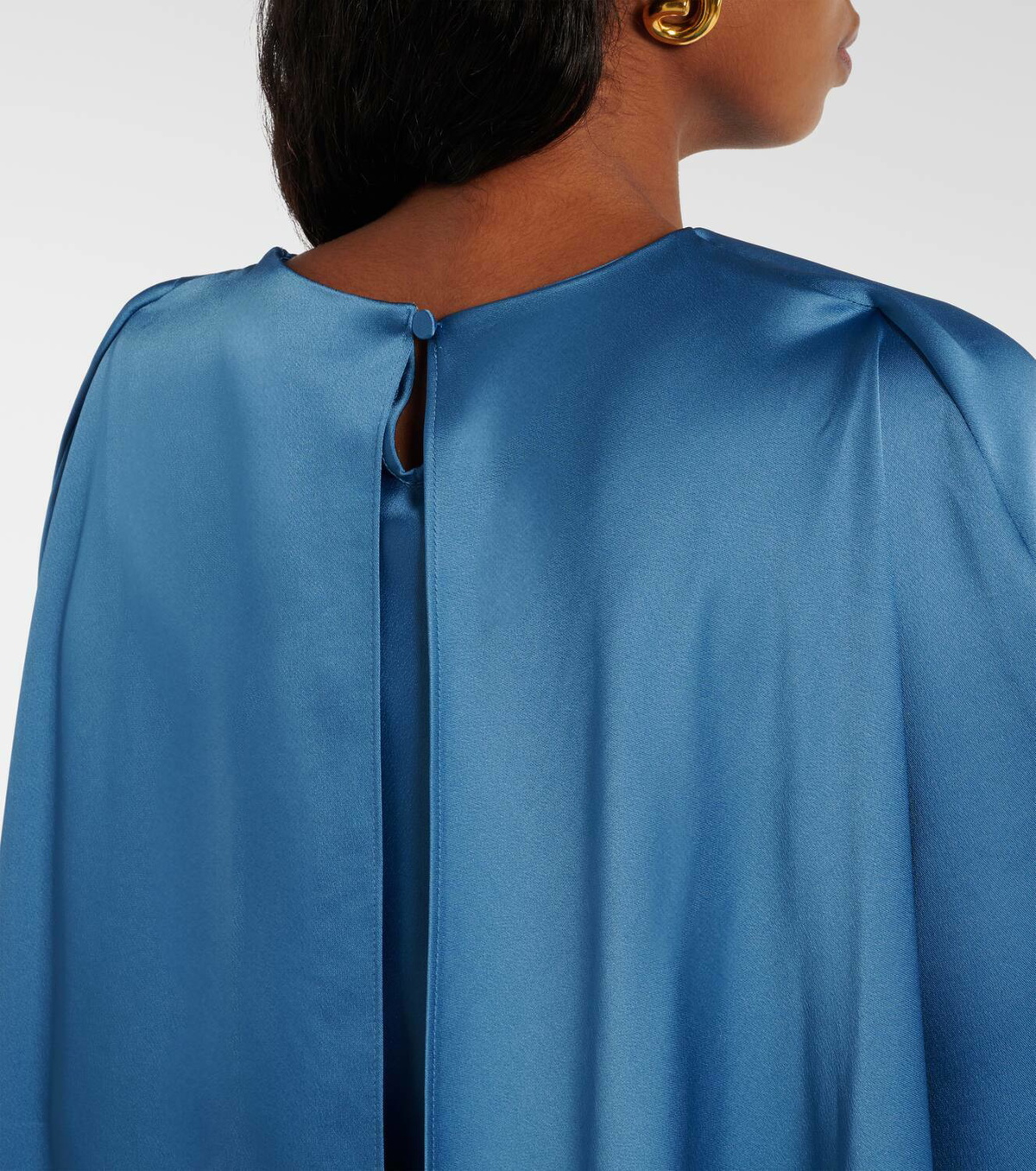 Simkhai Izel caped satin gown