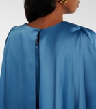 Simkhai Izel caped satin gown