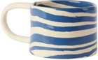 Henry Holland Studio SSENSE Exclusive Blue & White Loop Mug
