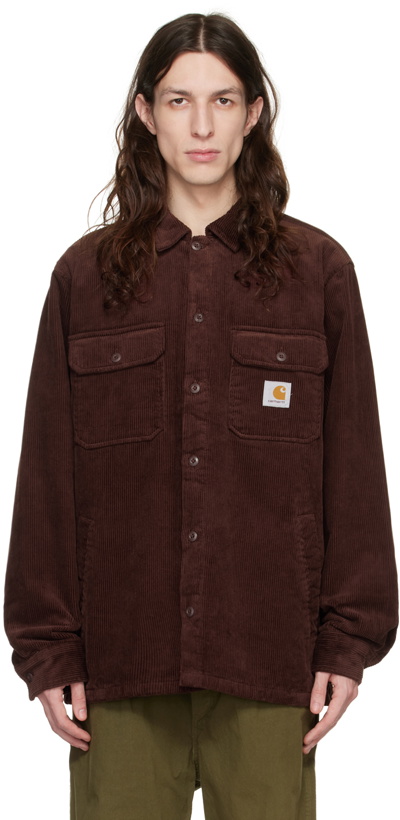 Photo: Carhartt Work In Progress Burgundy Whitsome Shirt Jacket