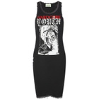 Aries Women's Hardcore Lace Trim Vest Dress in Black