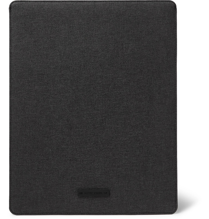 Photo: Native Union - Stow Slim Coated-Canvas iPad Pro Sleeve - Gray