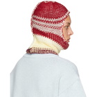 Calvin Klein 205W39NYC Red and Yellow Stripe Balaclava