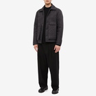 Jil Sander Men's Boiled Wool Crew Knit in Black