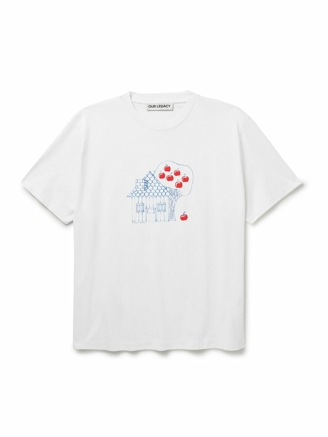 OUR LEGACY T シャツ サイズ 46 ホワイト アートプリント Our Legacy - Box Printed Cotton-Jersey T-Shirt - White Our Legacy