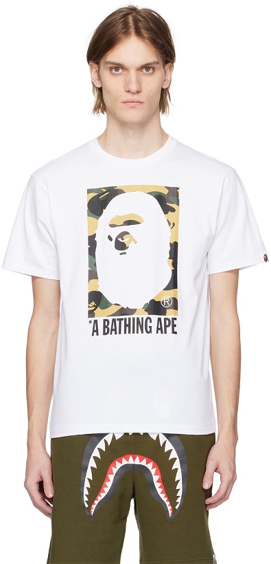 Photo: BAPE White Box Ape Head T-Shirt