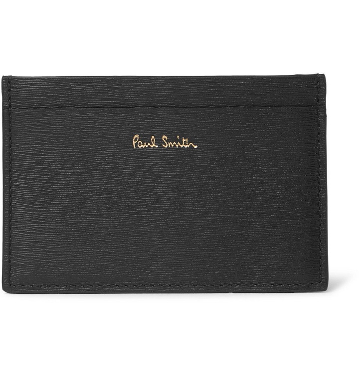 Photo: Paul Smith - Textured-Leather Cardholder - Black