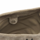 Maison Margiela Women's Suede Small Shoulder Pouch in Vison/Black/Chestnut 