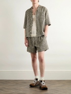Bottega Veneta - Straight-Leg Checked Woven Shorts - Brown