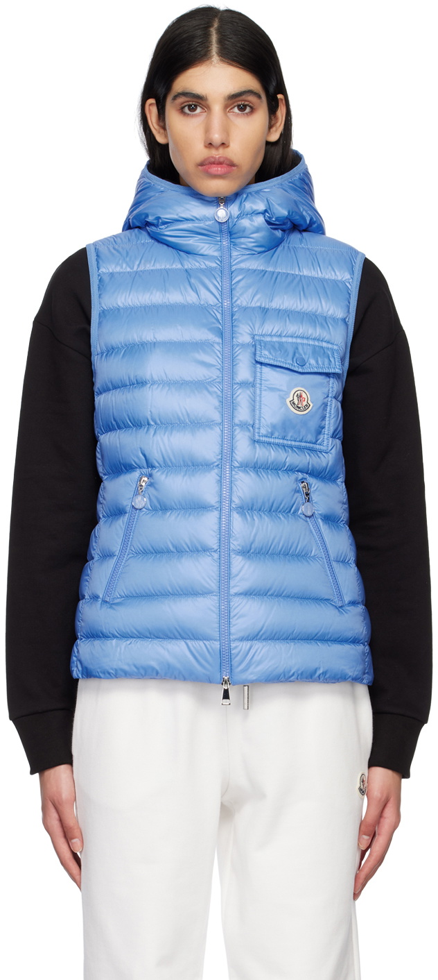 【MONCLER】GLYGOS DOWN VEST Black Glygos Hooded Down Vest - Vests for Women | Moncler US