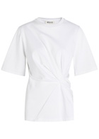 Rohe Gathered Cotton T-shirt White