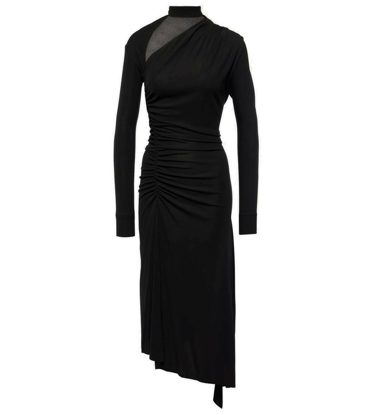 Photo: Victoria Beckham Asymmetric ruched midi dress