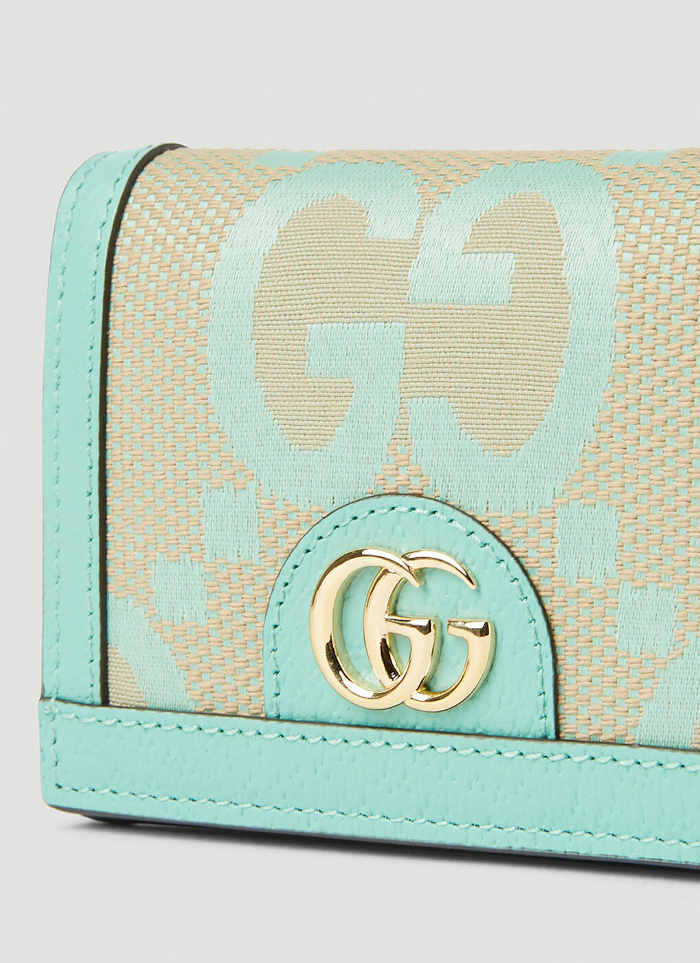 Gucci Ophidia Credit Card Case in Green