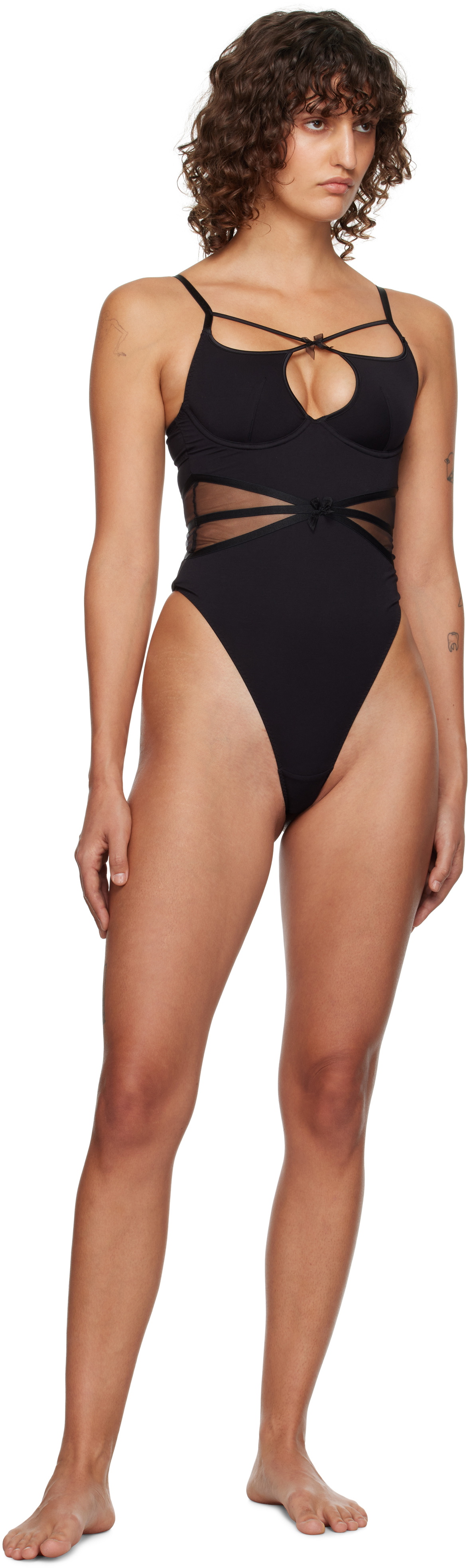 Agent Provocateur Black Buffie Bodysuit