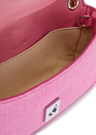 Jacquemus Le Bambino Chaîne Raffia Shoulder bag - Pink - One Size