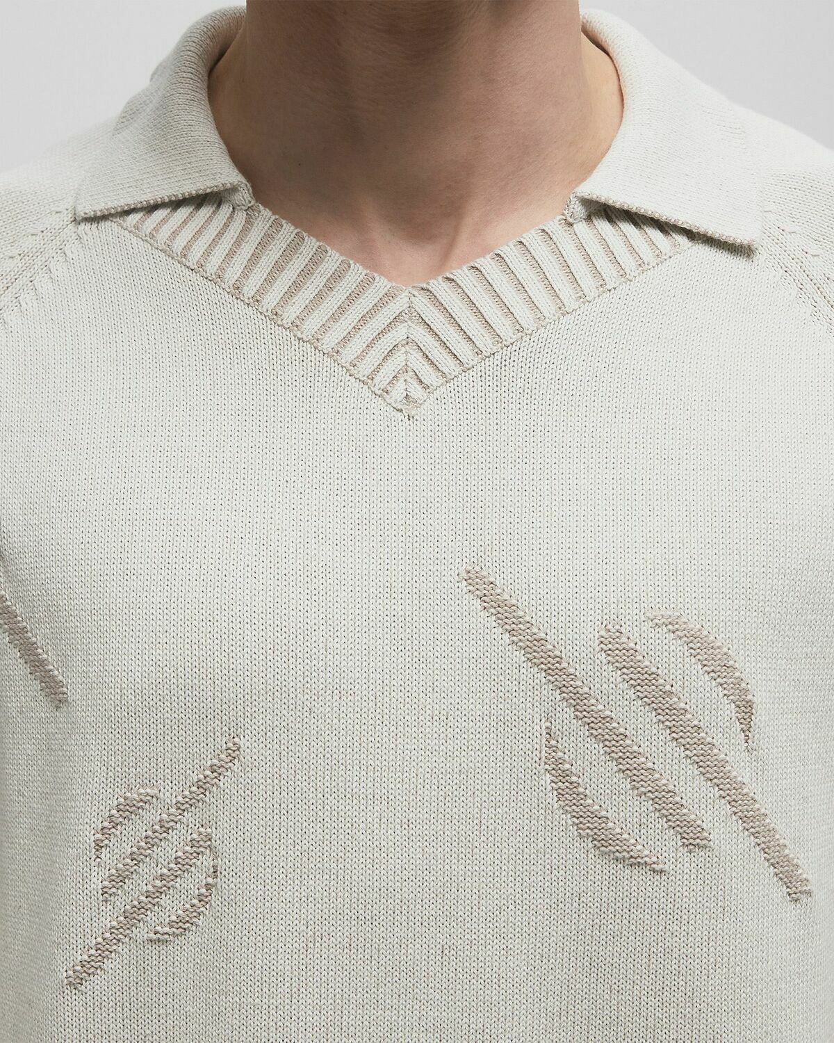 Daily Paper Monogram polo knit Beige Men