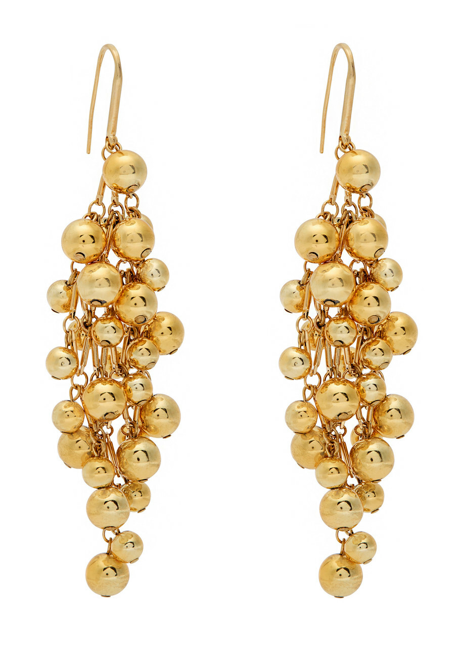 Isabel Marant Tiva Beaded Drop Earrings - Gold - One Size