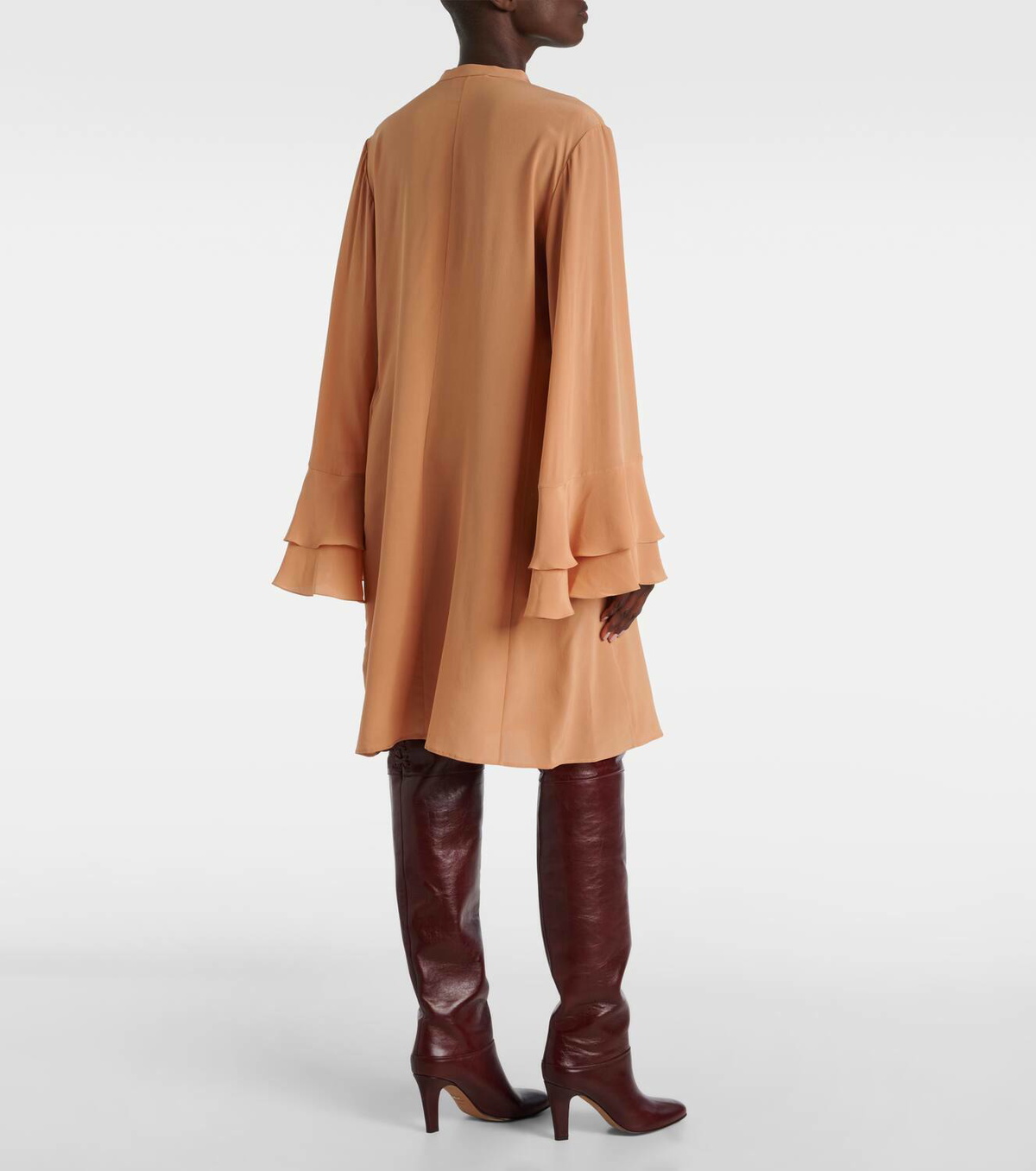 Chloé Silk crêpe de chine minidress