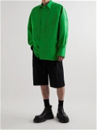 Valentino - Silk-Faille Overshirt - Green