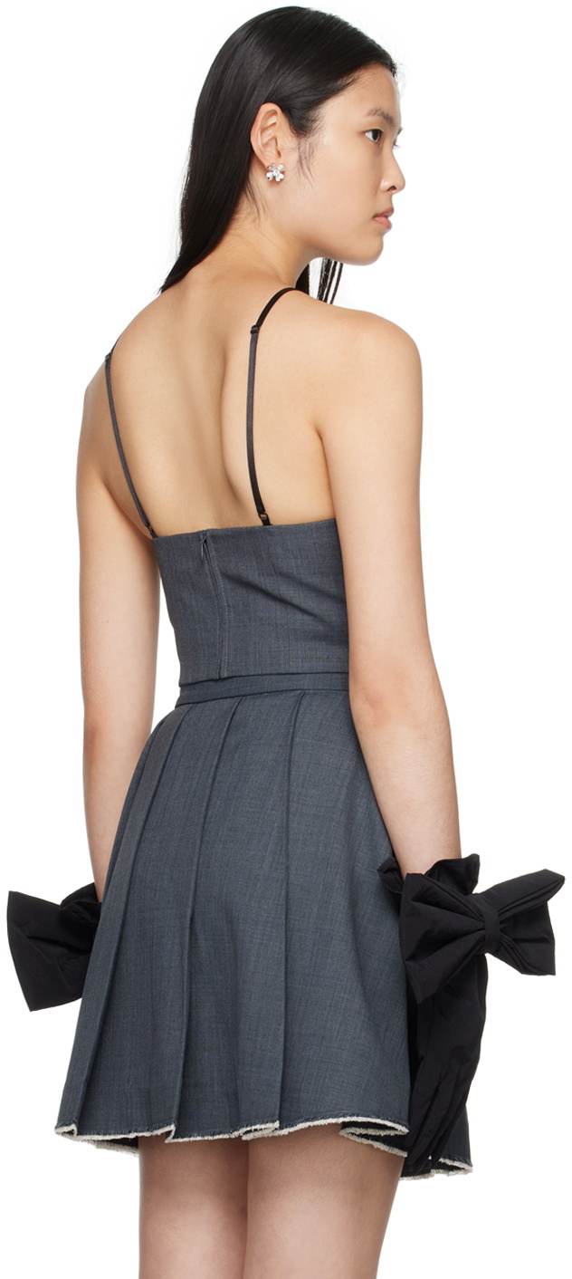 SHUSHU/TONG: Gray V-Neck Camisole