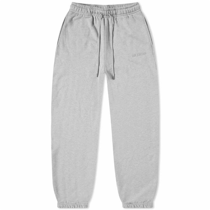 Photo: Air Jordan Men's Wordmark Fleece Pant in Grey Heather