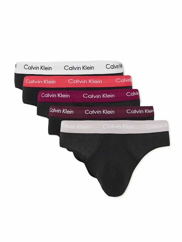 Photo: Calvin Klein Underwear - Five-Pack Stretch-Cotton Briefs - Black
