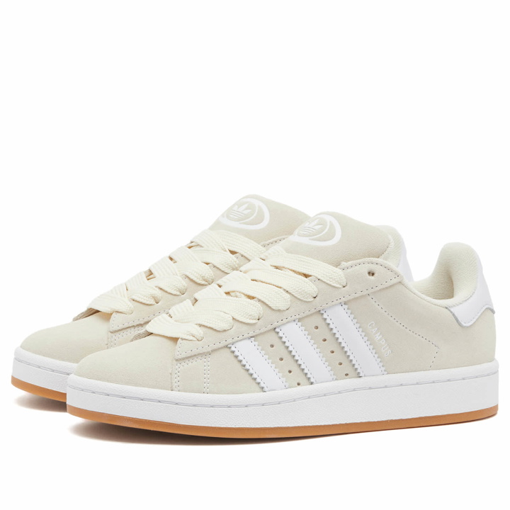 Photo: Adidas Campus 00S Sneakers in Wonder White/Gum