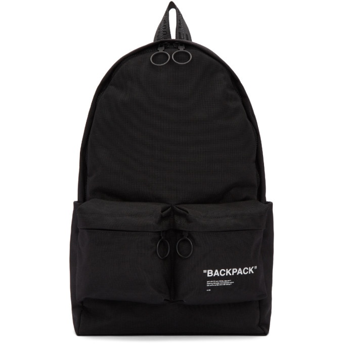 Photo: Off-White Black Quote Backpack