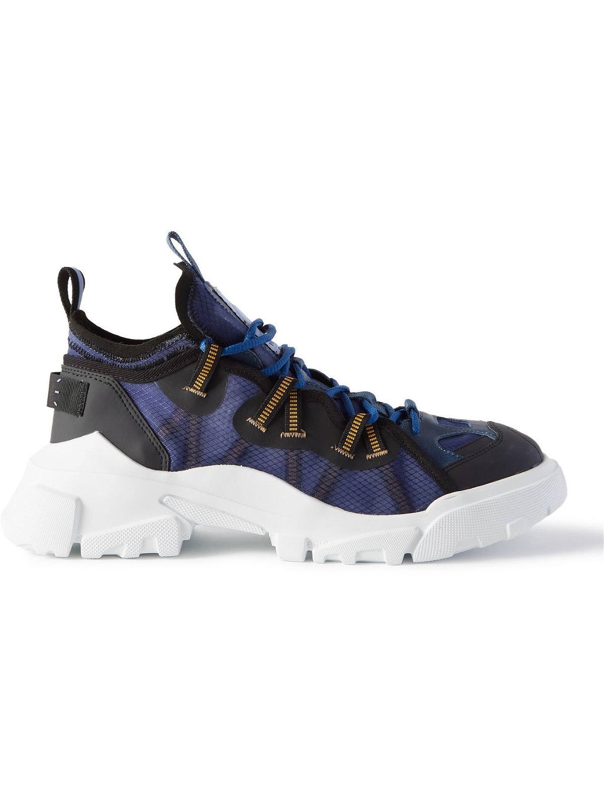 Photo: MCQ - Breathe BR-7 Orbyt Descender Leather-Trimmed Ripstop Sneakers - Black