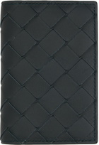 Bottega Veneta Black Flap Card Holder