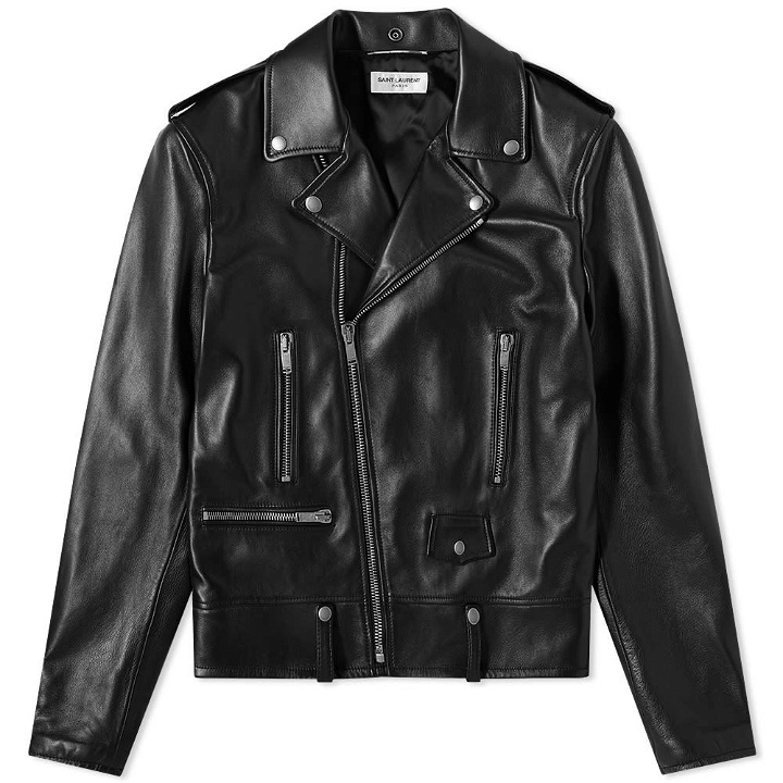 Photo: Saint Laurent Classic Leather Biker Jacket