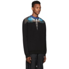 Marcelo Burlon County of Milan Black and Blue Wings Sweatshirt