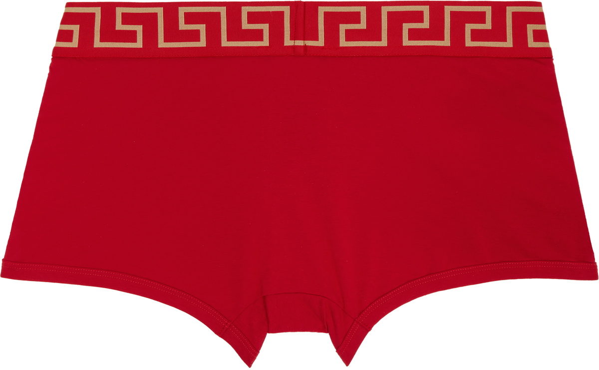 Versace Underwear Red Greca Border Boxer Briefs