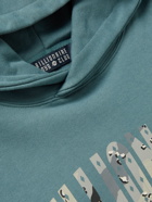 Billionaire Boys Club - Logo-Print Cotton-Jersey Hoodie - Blue