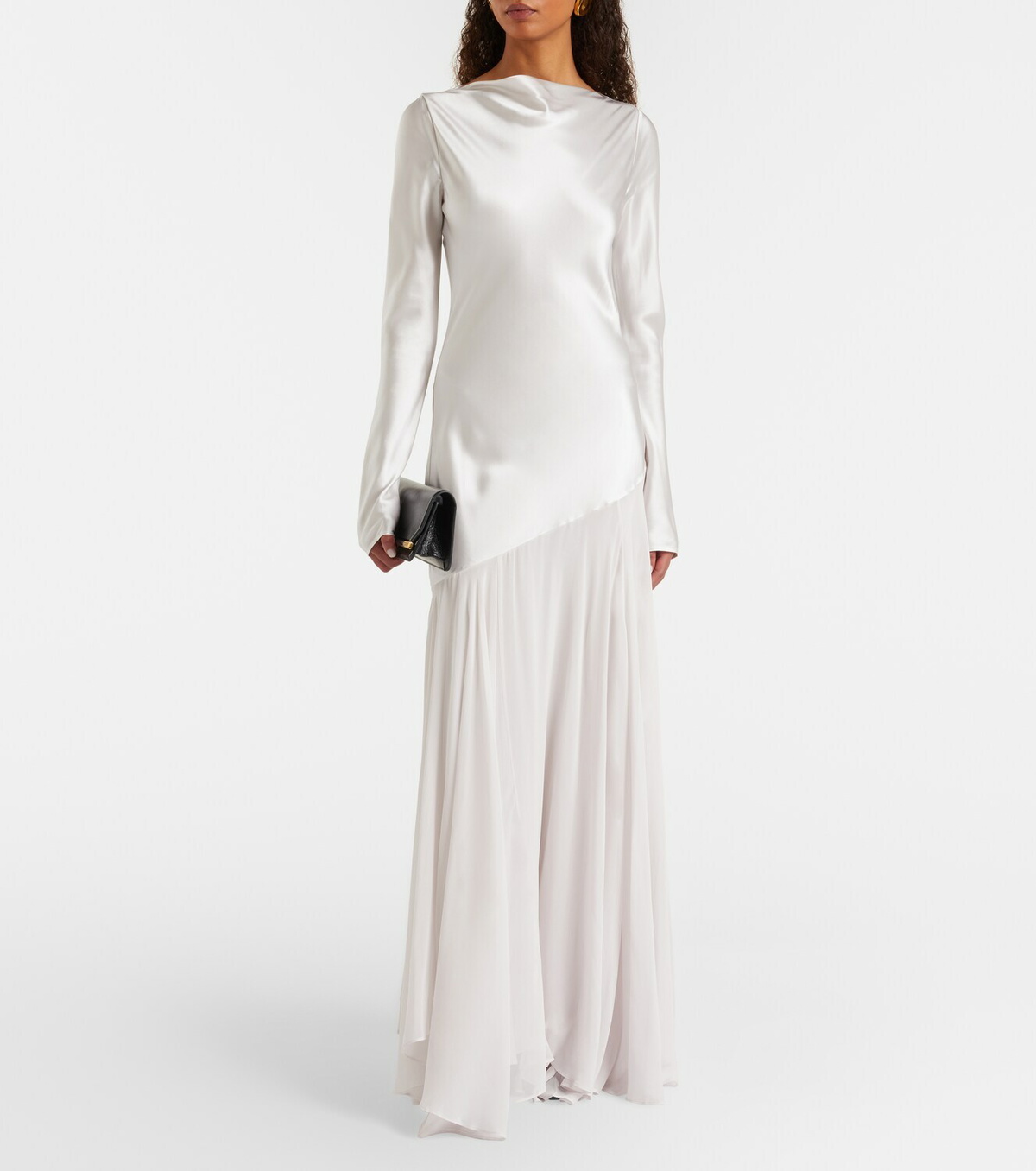 Tove Cordelia silk satin and chiffon maxi dress