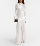 Tove Cordelia silk satin and chiffon maxi dress