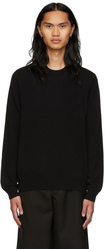 Photo: Comme des Garçons Shirt Black Lambswool Sweater